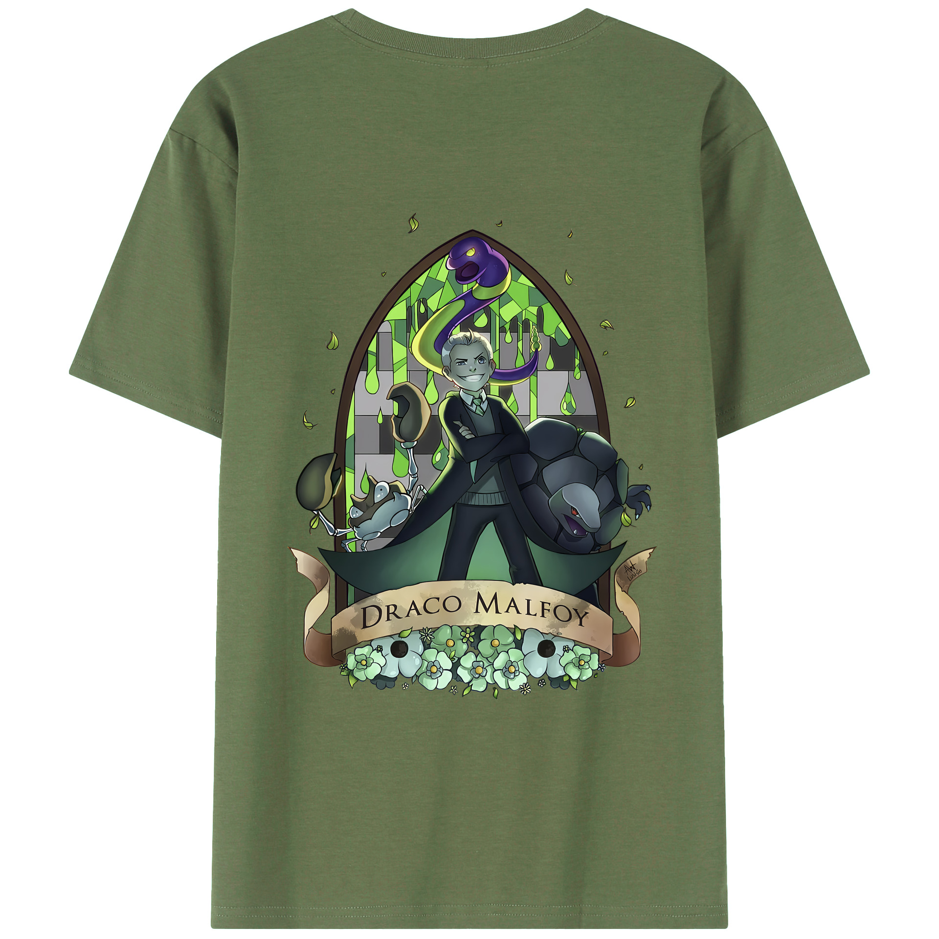 （画像用） Harry Potter ハリー・ポッターシリーズ 綿100％ メンズ半袖Tシャツ（バックプリント） 通気性